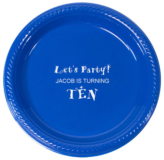 Personalized Plastic Plates for Celebrations